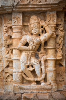 Female stone sculpture
