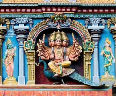 Hindu god Skanda or Murugan
