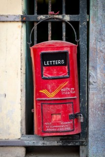 Hand painted mailbox of India Post