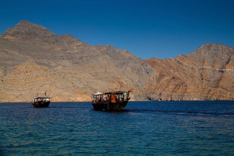 Dhow cruise in the Fjords or Khor of Musandam