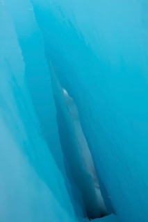 A crevice in an iceberg