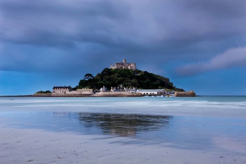 Tidal island of St Michael's Mount