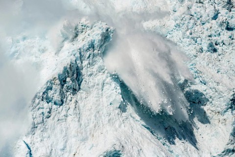 Calving glacier