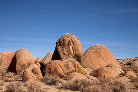 Typical rock formations of the Alabama Hills