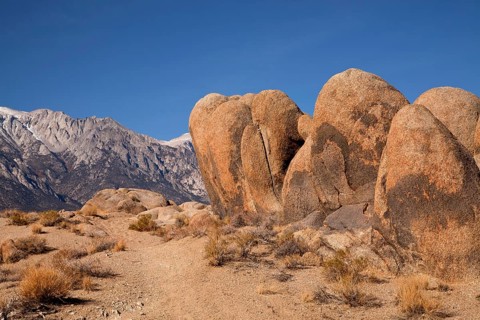 Typical rock formations of the Alabama Hills