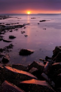 Sunset on the coast