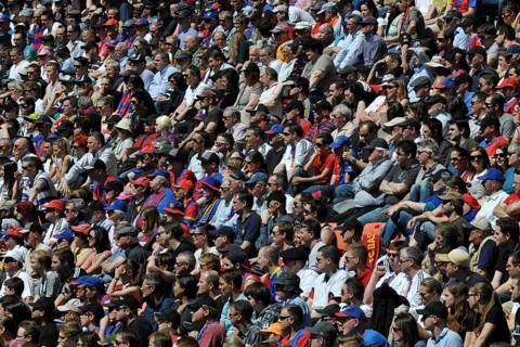 Audience in the stands