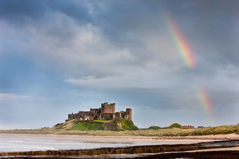 Rainbow over Bamburgh Castle