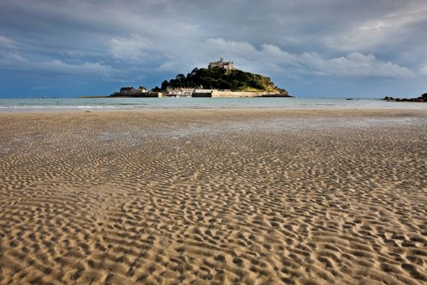 Tidal island of St Michael's Mount