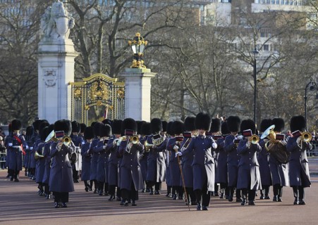 Changing of the Guard in front of Buckingham Palace