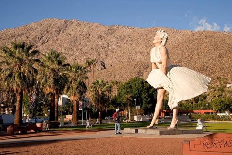 Nearly eight-metre tall Marilyn Monroe sculpture 'Forever Marilyn' by the American artist Seward Johnson