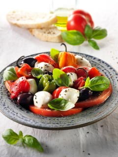 Tomato salad with buffalo mozzarella