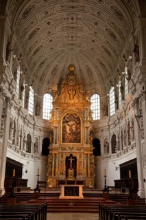 Altar of the Catholic Jesuit Church of St. Michael