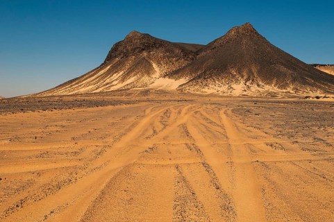 Volcanic mountains of Black Desert