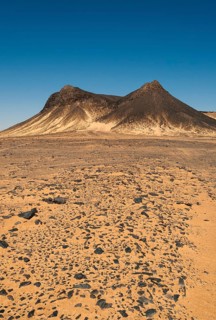 Volcanic mountains of Black Desert