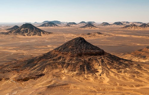 Volcanic mountains of Black Desert