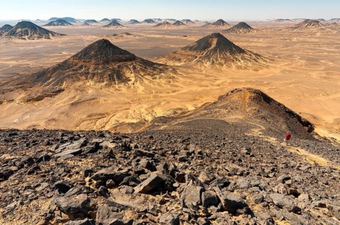 Volcanic mountains of Black Desert