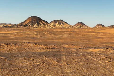Volcanic mountains of Black Desert