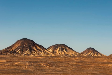 Volcanic mountains of Black Desert