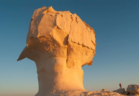 Chalk rock formation