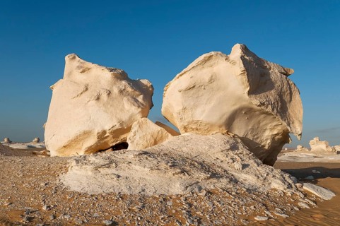 Chalk rock formation