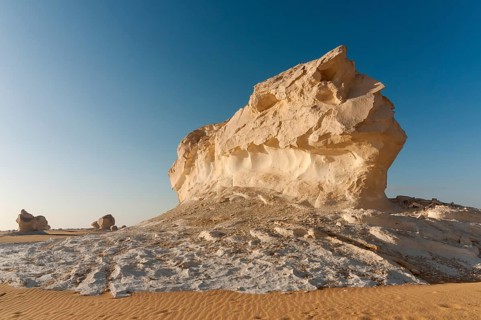 Chalk rock formation