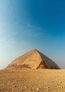 Bent Pyramid built under Old Kingdom Pharaoh Sneferu