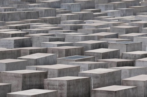 Concrete stelae of the Memorial to the Murdered Jews of Europe