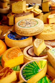 Cheese at a market