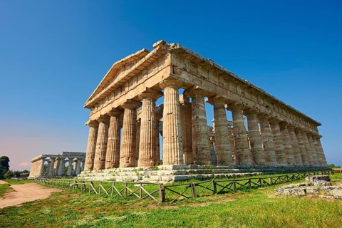 The ancient Doric Greek Temple of Hera