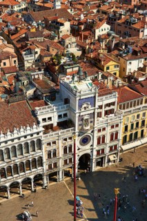 The early Renaissance clock tower of Torre dell' Orologio