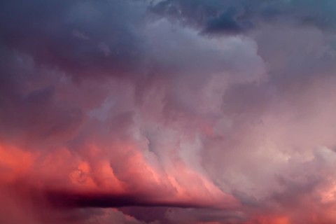 Red clouds