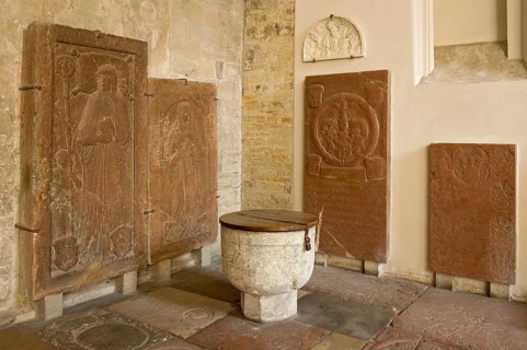 Medieval grave slabs