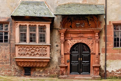 Medieval entrance porch