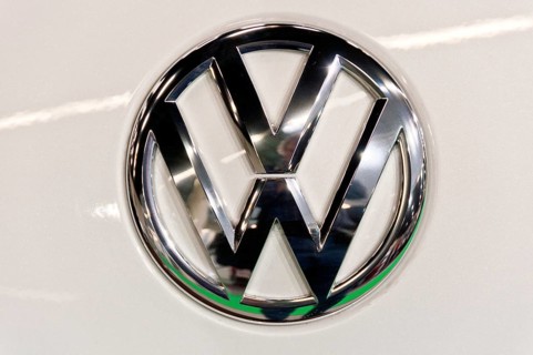 VW Volkswagen logo on a car