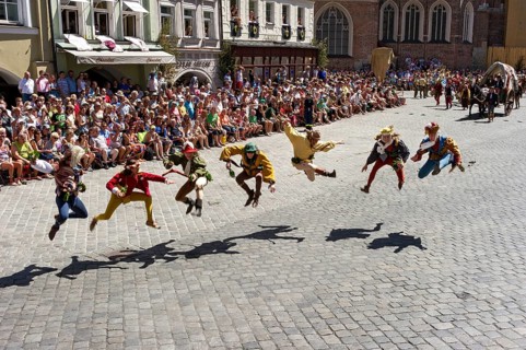 Moorish dance artists or Moriscos