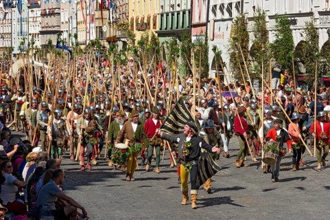 Mercenaries with lances