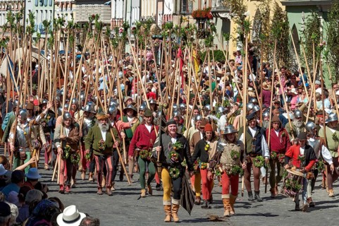 Mercenaries with lances