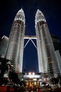 Petronas Towers at night