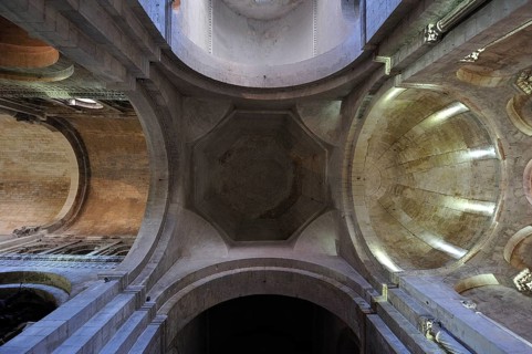 Nave vault of the Catholic Parish Church of La Garde-Adhemar