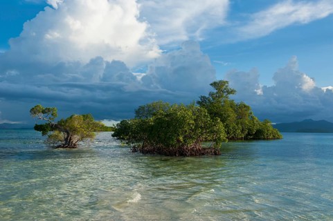 Cloud formations above the Marovo Lagoon
