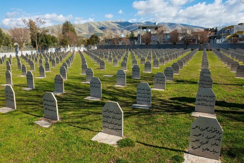 Graves on Halabja cemetery