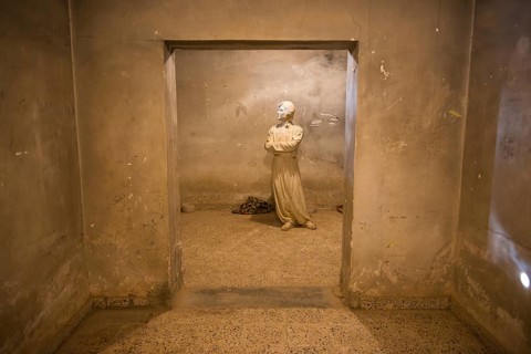 Prison cell in the Amna Suraka or Red Security Museum