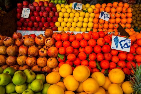 Fresh fruit for sale in the Bazaar of Sulaymaniyah