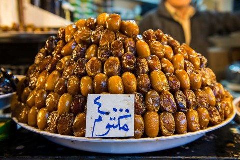 Dates for sale in the Bazaar of Sulaymaniyah