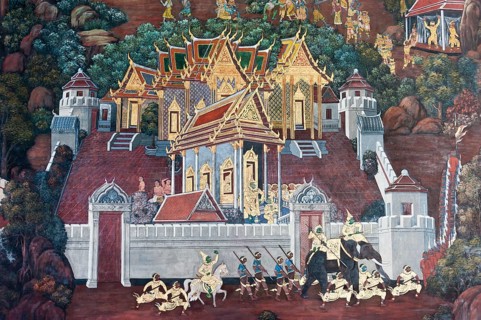 Ramakian wall painting