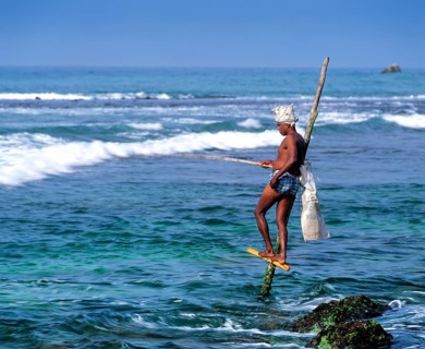 Stilt fisherman