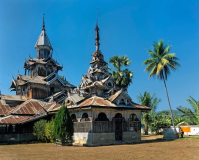 Historic temple built in a Burmese style