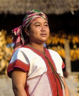 Karen man with traditional clothing