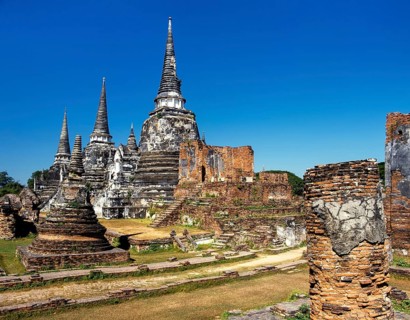 Chedis at Wat Phra Sri Sanphet